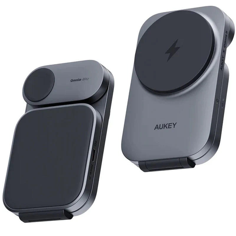 უსადენო დამტენი Aukey 3 in-1 15W LC-MC312 MagFusion Z Qi2 - Image 3
