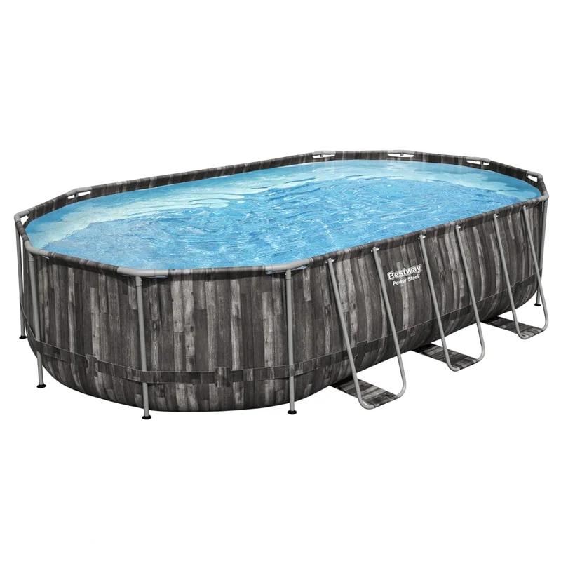 კარკასული აუზი 20241 ლიტრი 610x366x122 სმ Bestway 5611R - Image 2