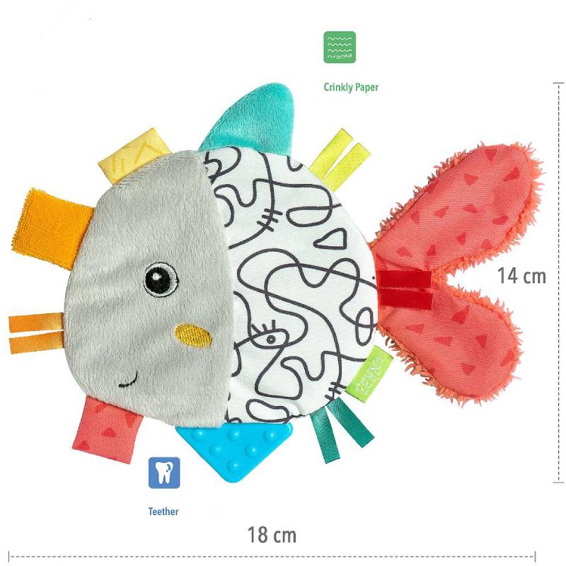 სათამაშო თევზი Fehn Baby Crinkle fish 049084 - Image 2