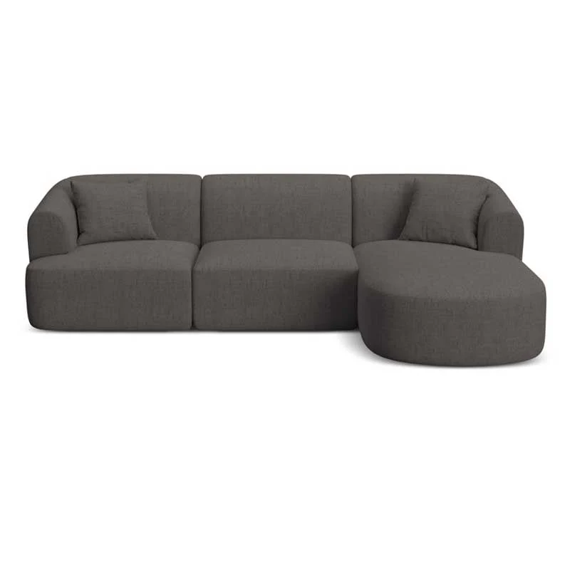 კუთხის დივანი Athens Gray 256x156x90 სმ - Image 2