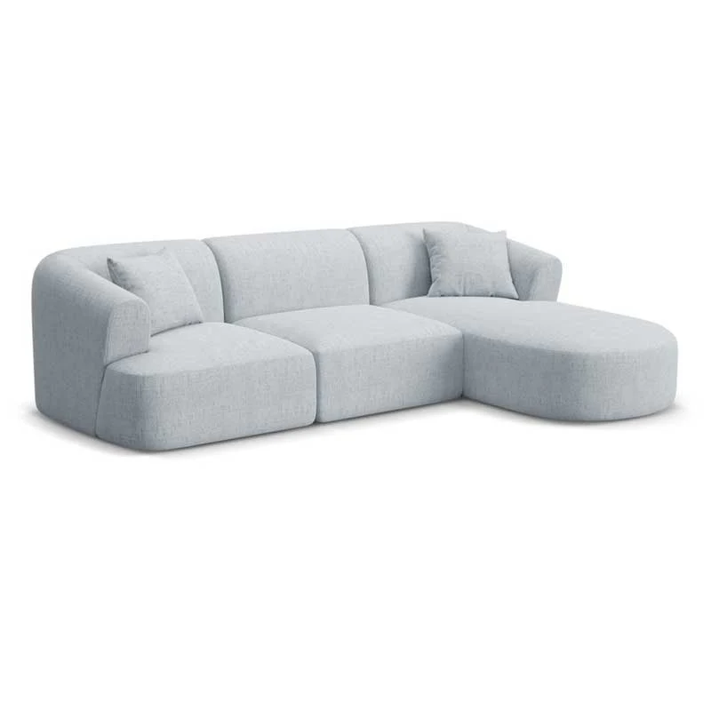 კუთხის დივანი Athens Light Gray 256x156x90 სმ - Image 3