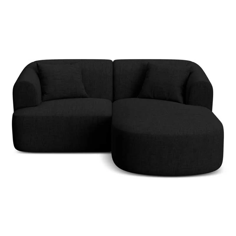 კუთხის დივანი Bergamo Black 180x156x90 სმ - Image 2