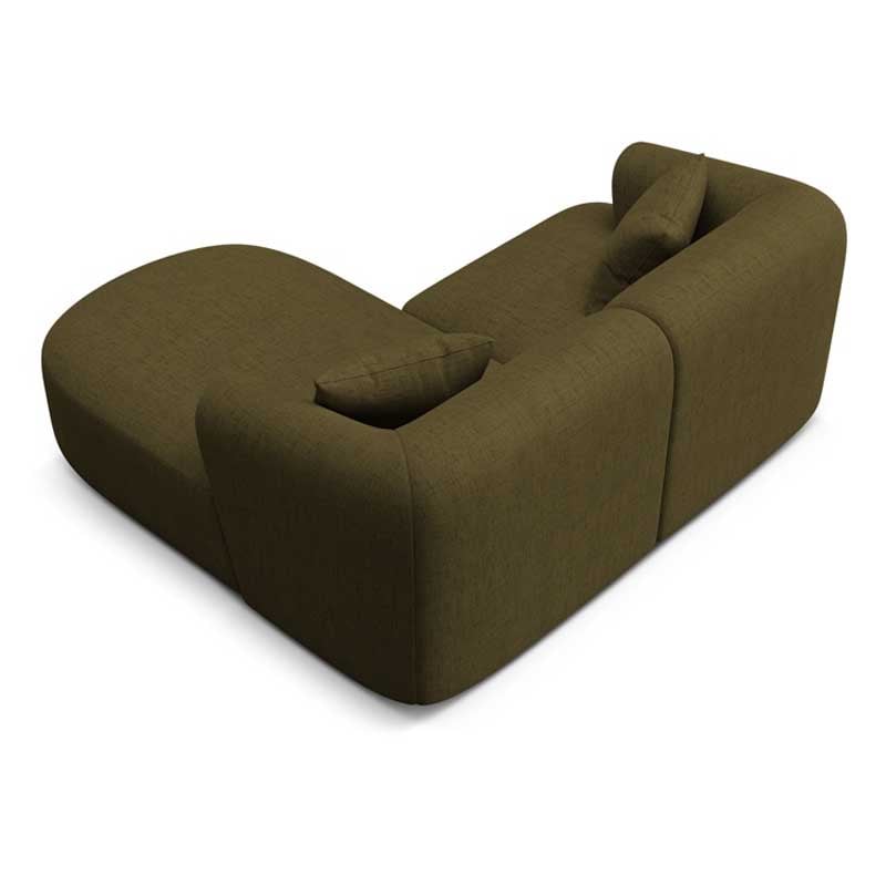 კუთხის დივანი Bergamo Green 180x156x90 სმ - Image 4