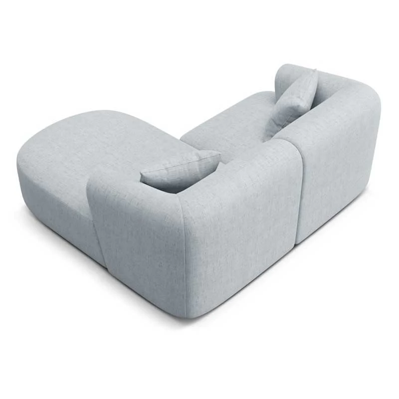 კუთხის დივანი Bergamo Light Gray 180x156x90 სმ - Image 4