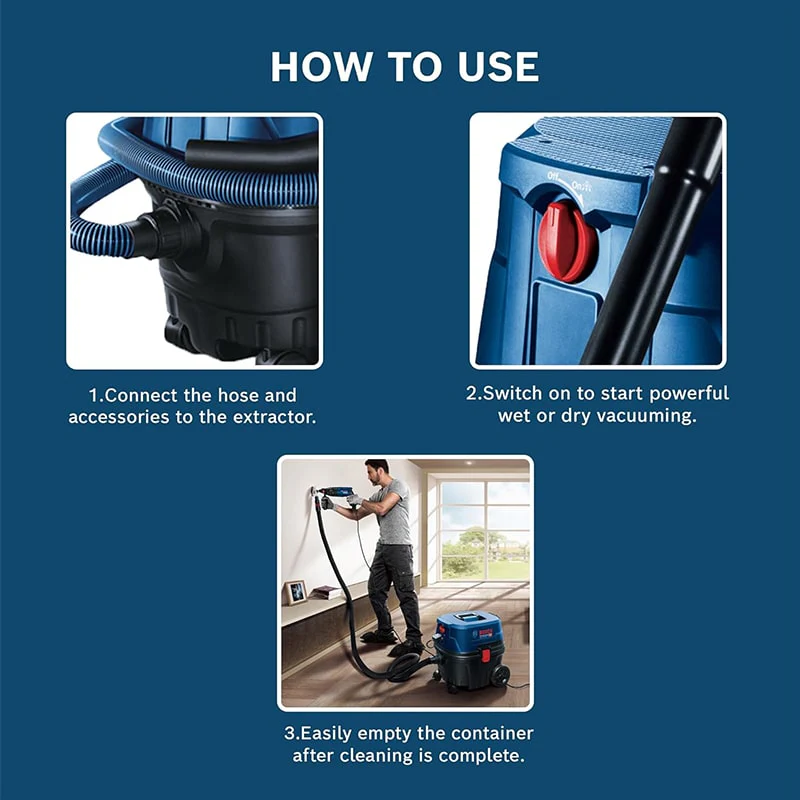 მტვერსასრუტი BOSCH GAS 12-25 PL - Image 4