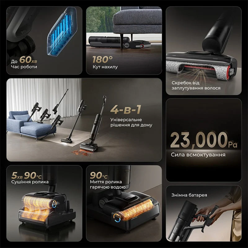 მტვერსასრუტი Dreame H12 Dual FlexReach - Image 2