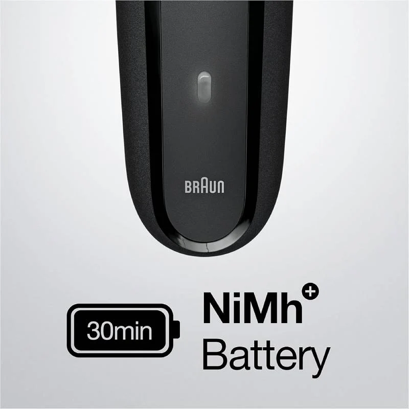 წვერსაპარსი BRAUN SHAVER 300BT BLK/BLK - Image 4