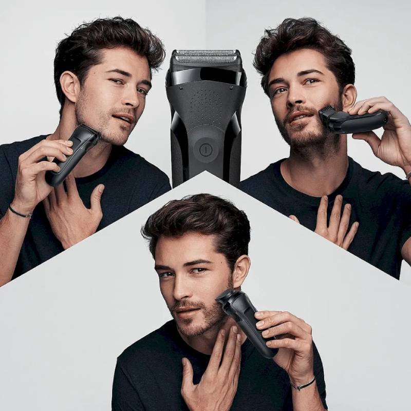 წვერსაპარსი BRAUN SHAVER 300BT BLK/BLK - Image 5