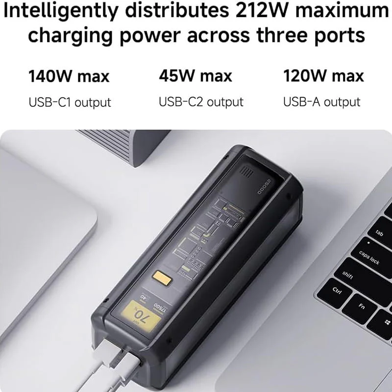 ფოვერბანკი Xiaomi 212W HyperCharge Power Bank 25000mAh GL - Image 4