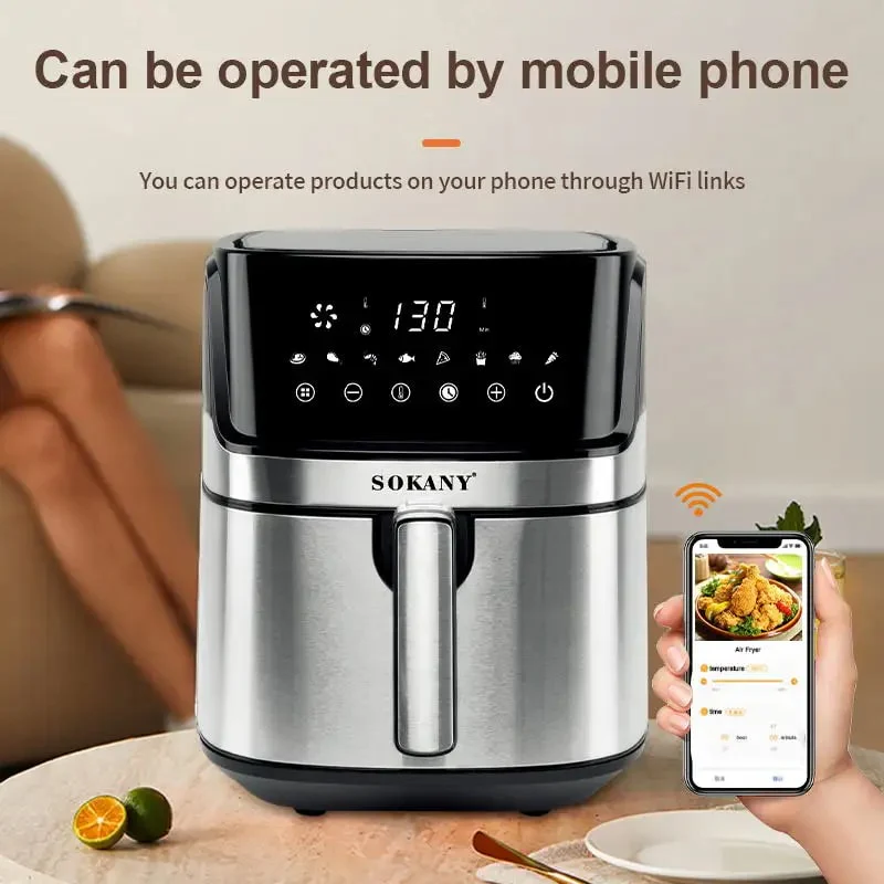 აეროგრილი 8ლ Sokany SK-ZG-8042 - Image 3