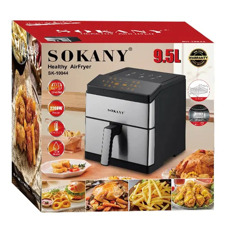 აეროგრილი 9.5ლ ზედა+ქვედა წვით Sokany SK-10044 - Image 3
