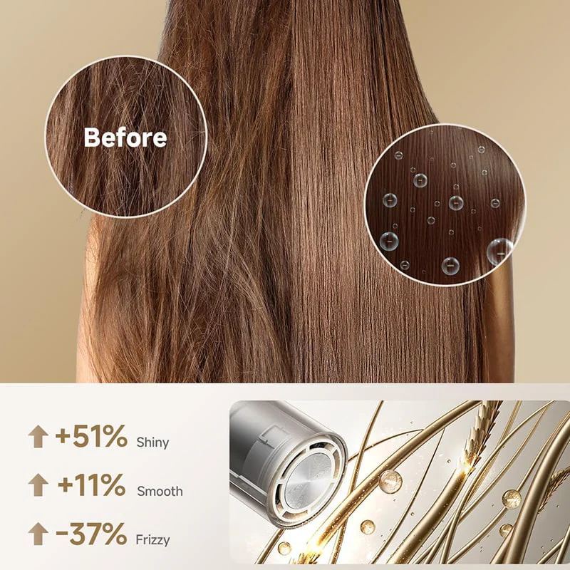 თმის ფენი Dreame Pocket Titanium Gold AHD51 - Image 4