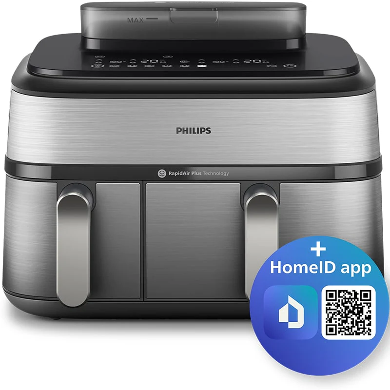 აეროგრილი ორთქლზე მომზადებით 9.6ლ PHILIPS NA555/09 - Image 6
