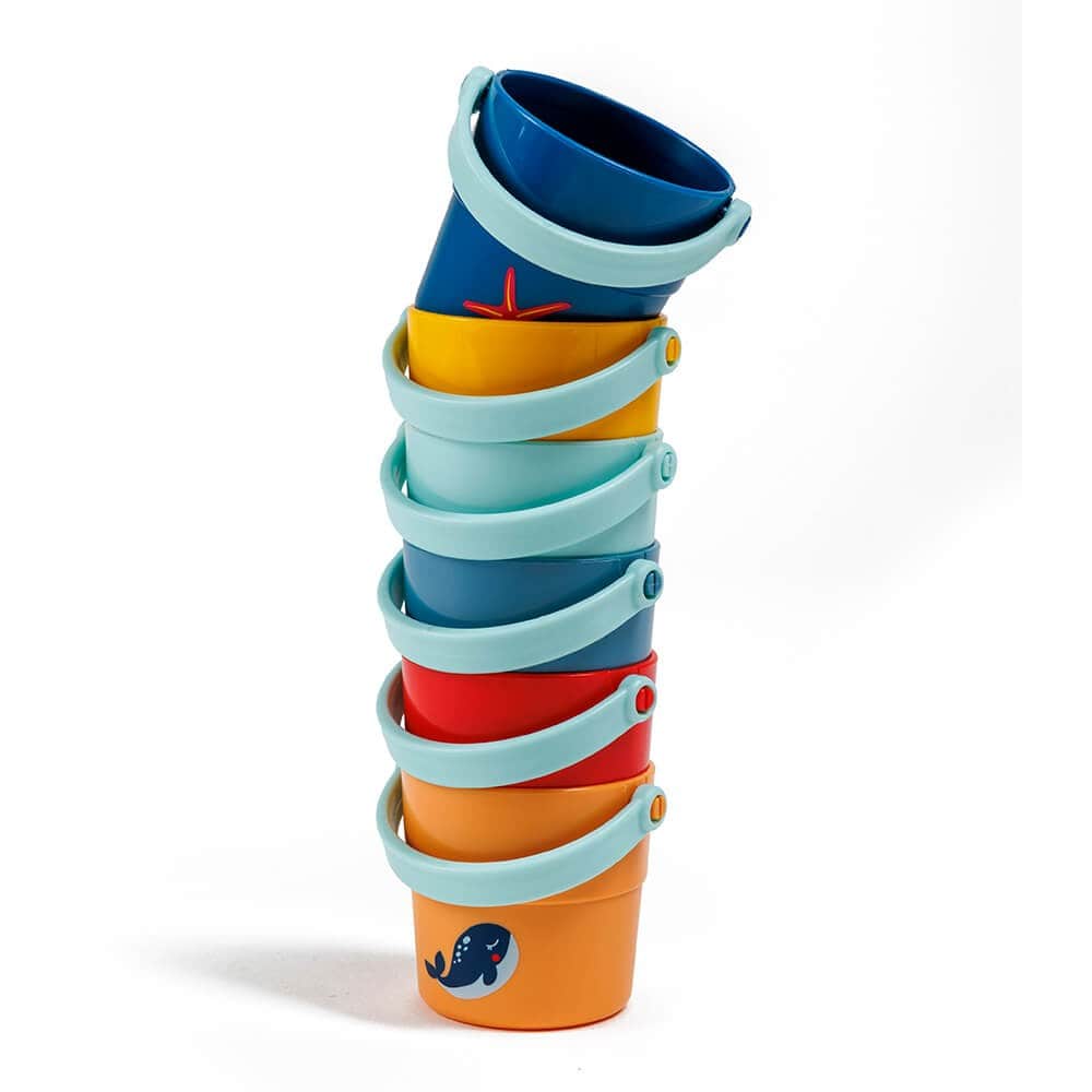 სათამაშო 6 ცალი აბაზანის სათლი EurekaKids Batch Buckets Set R0523 - Image 3