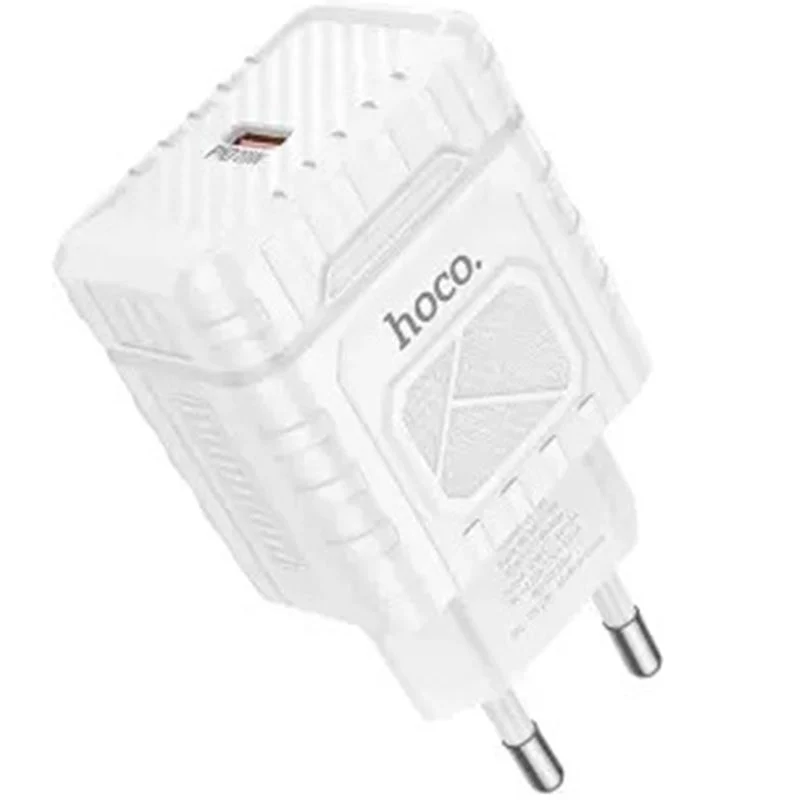 ადაპტერი Hoco DC108 Cool PD20W Single port charger Type-C White - Image 3