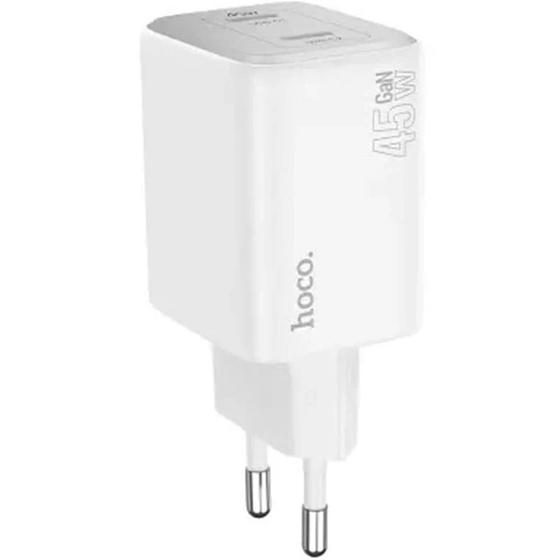 დამტენი Hoco N42 Elogiado dual-port PD45W (2C) charger white - Image 2