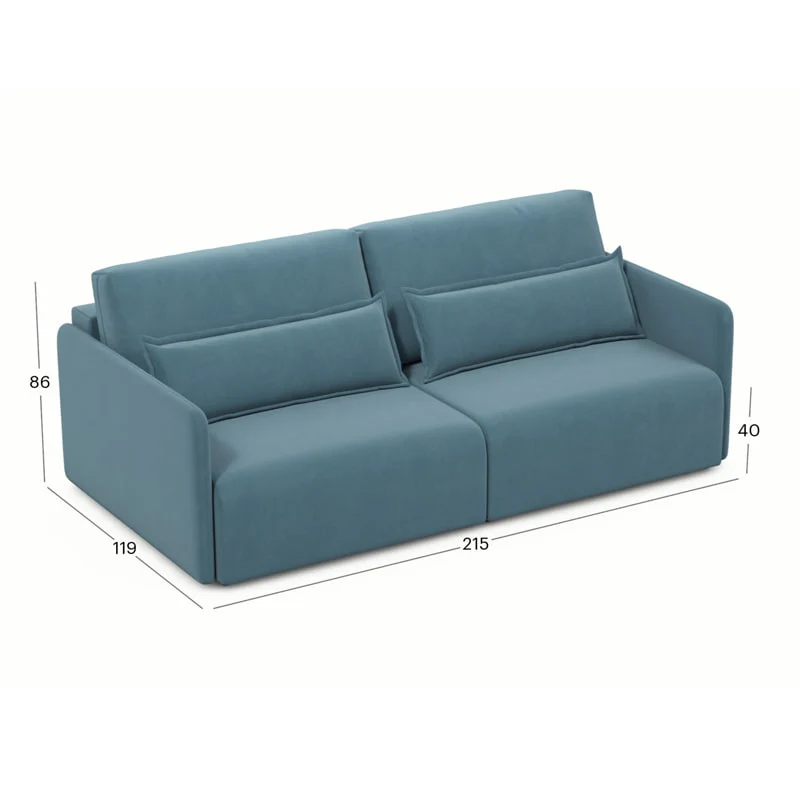 დივანი Tampere Blue 215x119x86 სმ - Image 6