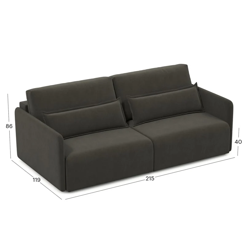 დივანი Tampere Brown 215x119x86 სმ - Image 6