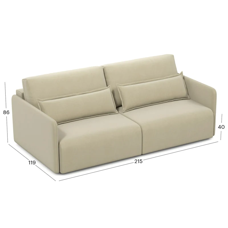 დივანი Tampere Cream 215x119x86 სმ - Image 6