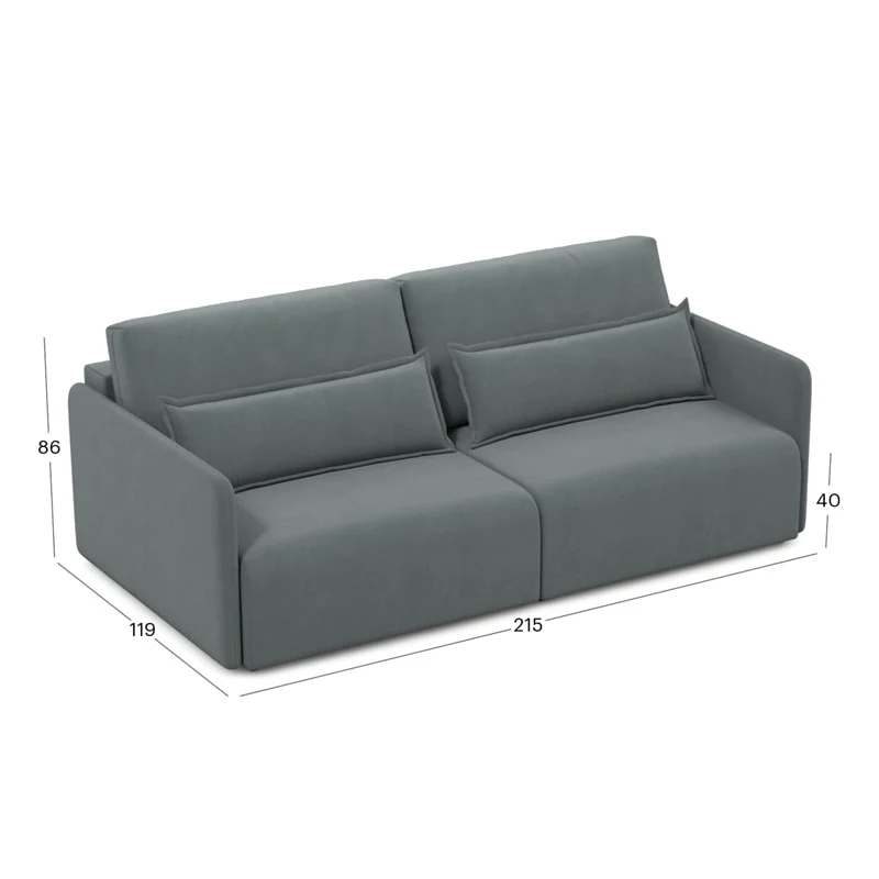 დივანი Tampere Gray 215x119x86 სმ - Image 6