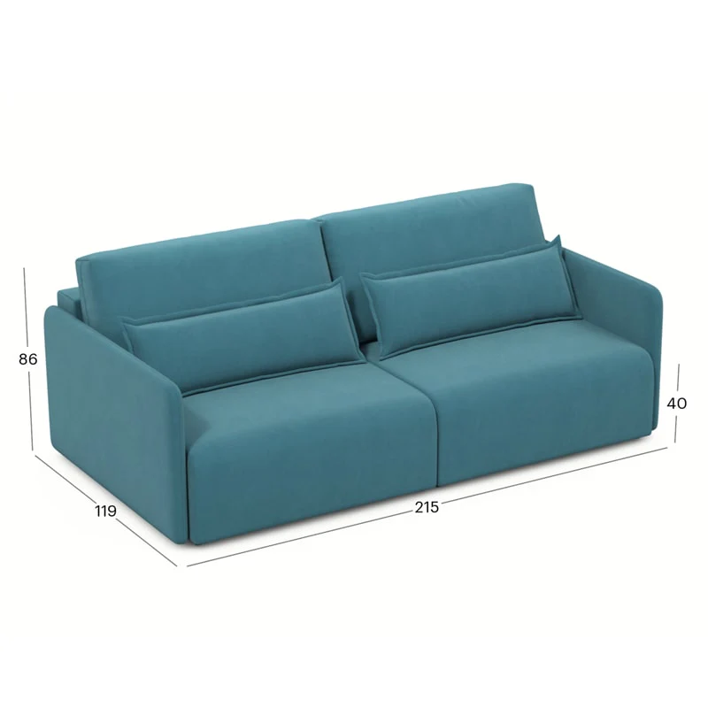 დივანი Tampere Turquoise 215x119x86 სმ - Image 6