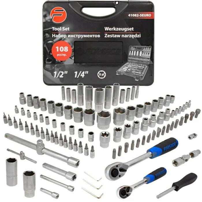 108 ნაჭრიანი ხელსაწყოების ნაკრები Forsage F-41082-5EURO - Image 3