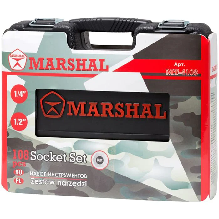 108 ნაჭრიანი ხელსაწყოების ნაკრები MARSHAL MT-4108 - Image 5