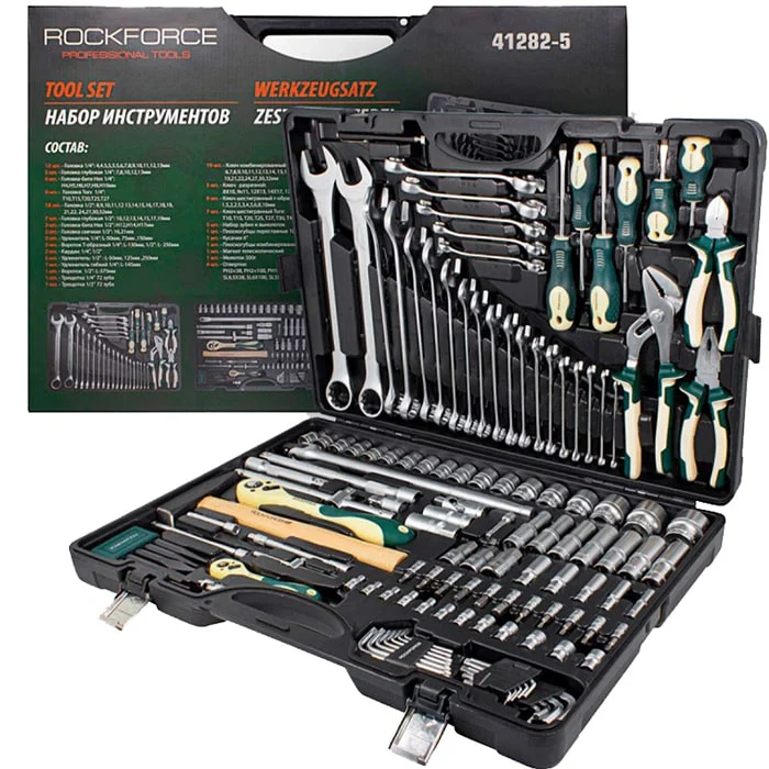 128 ნაჭრიანი ხელსაწყოების ნაკრები RockForce RF-41282-5 - Image 6