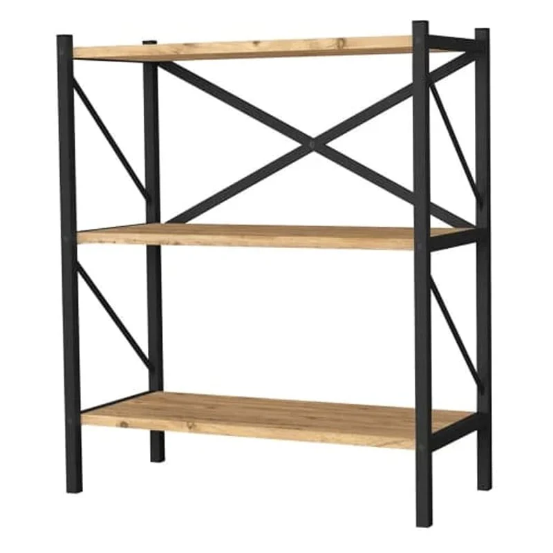 3 დონიანი თარო ფიჭვის ფაქტურით OEM 15 BFG150502 - Image 2