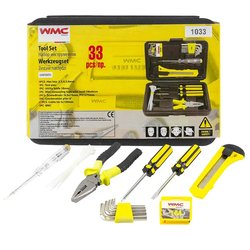 33 ნაჭრიანი ხელსაწყოების ნაკრები WMC TOOLS WMC-1033 - Image 8