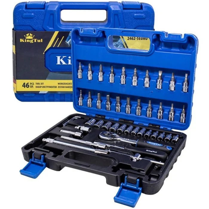 46 ნაჭრიანი ხელსაწყოების ნაკრები KINGTUL KT-2462-5 EURO - Image 2