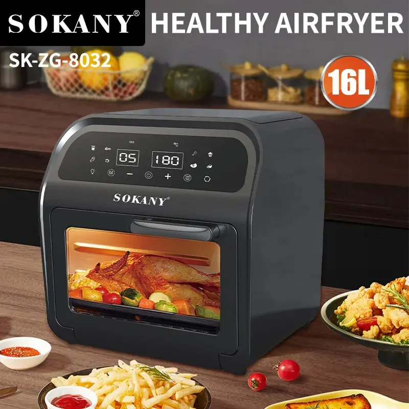 აეროგრილი 16ლ Sokany SK-ZG-8032