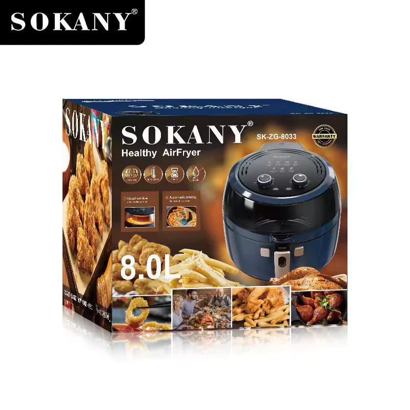 აეროგრილი 8ლ Sokany SK-ZG-8033 - Image 2