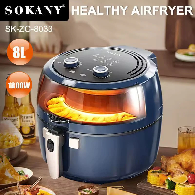 აეროგრილი 8ლ Sokany SK-ZG-8033 - Image 4