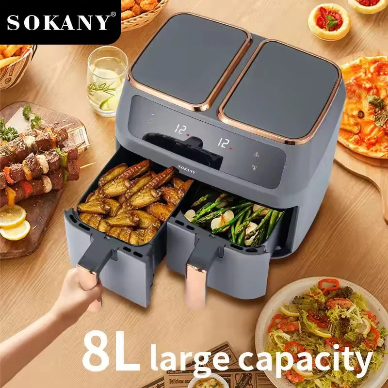 აეროგრილი 8ლ Sokany SK-ZG-8030