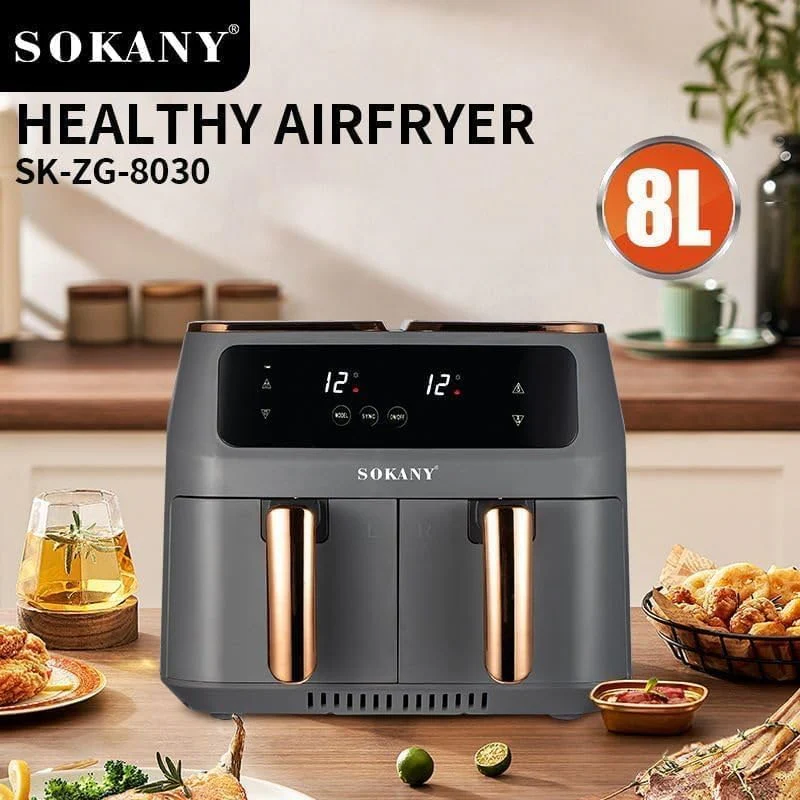 აეროგრილი 8ლ Sokany SK-ZG-8030 - Image 3