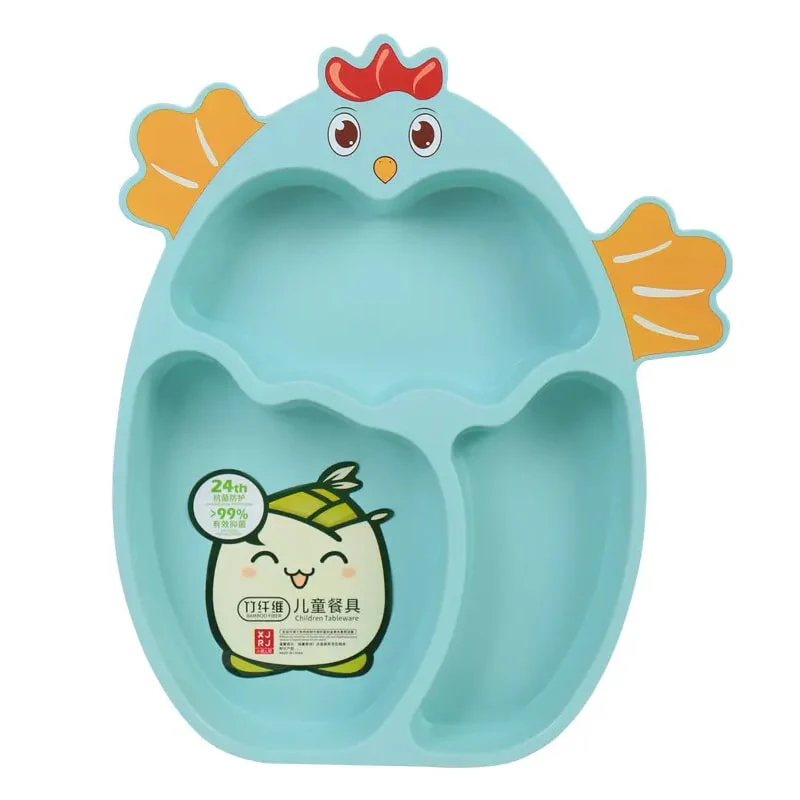 ბავშვის საუზმის 7 ცალიანი კომპლექტი Chicken Children Tableware - Image 2