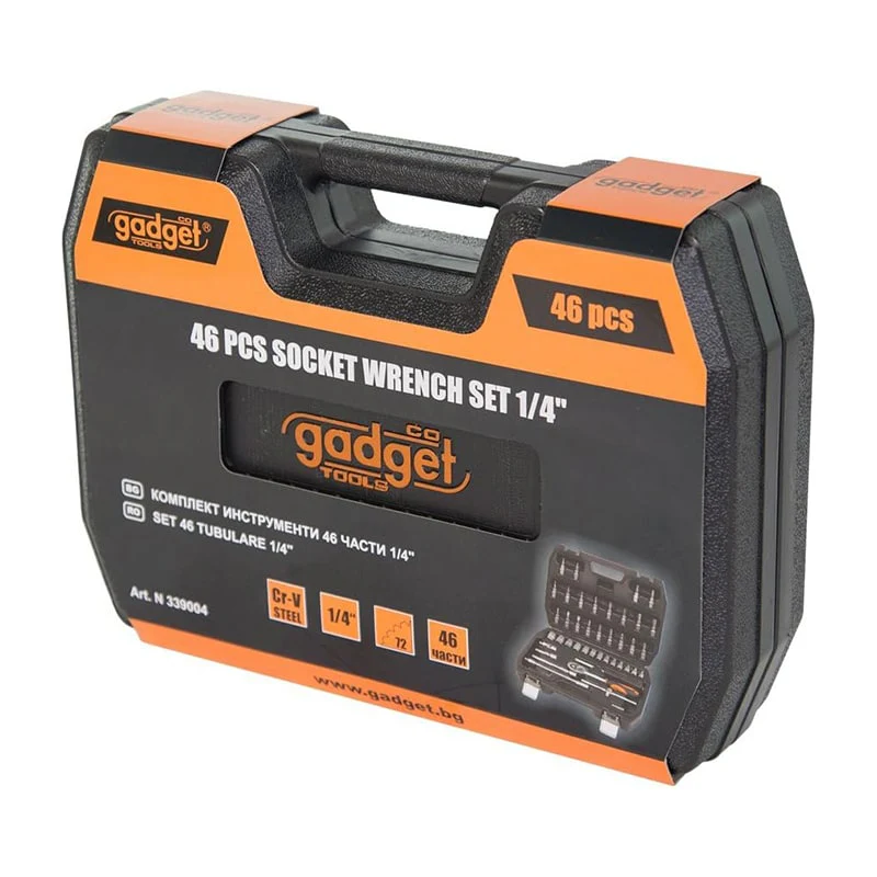 ბიტების/თავაკების 46 ცალიანი ნაკრები Gadget 339004 1/4" - Image 2