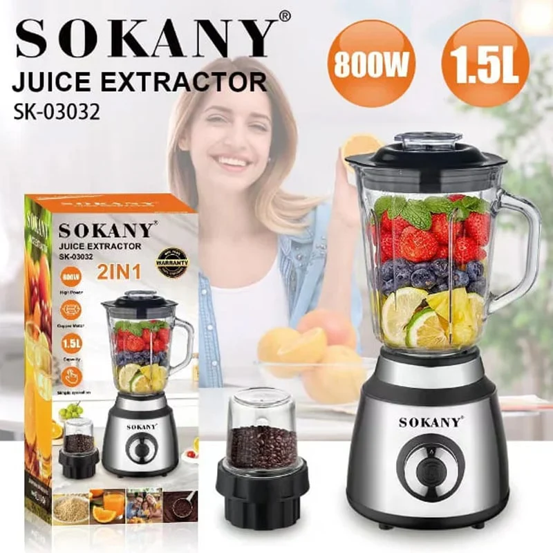 ბლენდერი საფქვავით 800W Sokany SK-03032