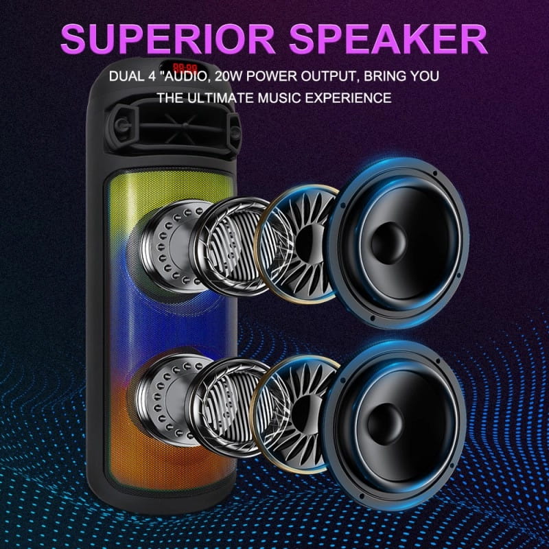 Bluetooth დინამიკი მიკროფონით და დისტანციური მართვით OEM ZQS8273 - Image 4