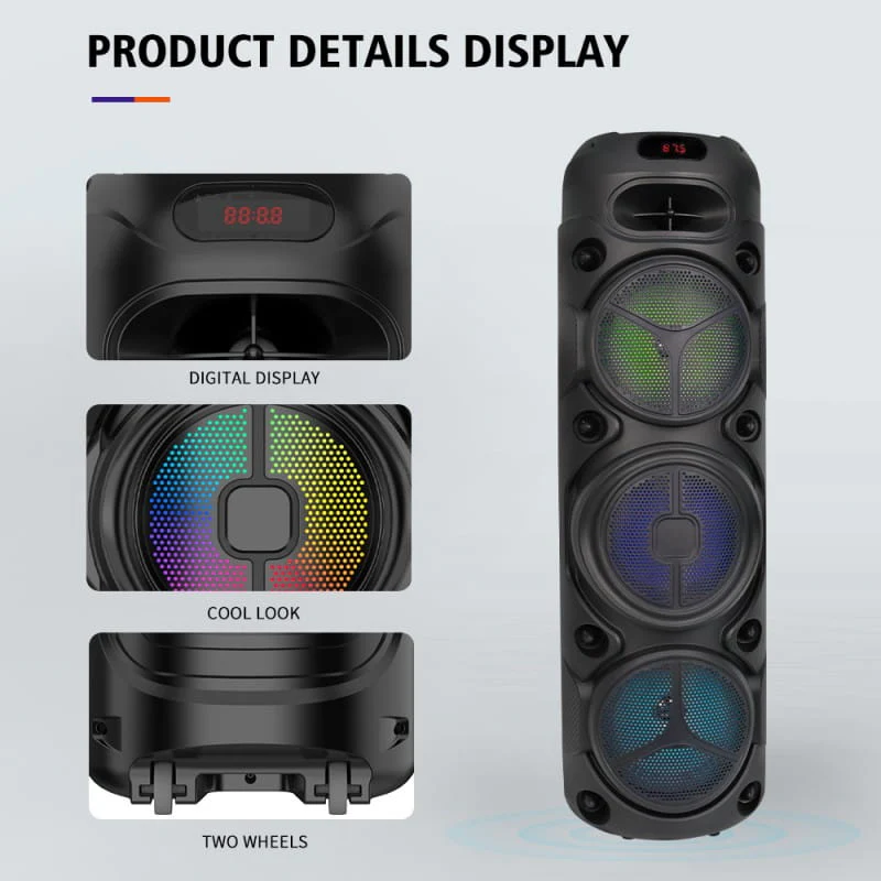 Bluetooth დინამიკი მიკროფონით და დისტანციური მართვით OEM ZQS8308 - Image 5