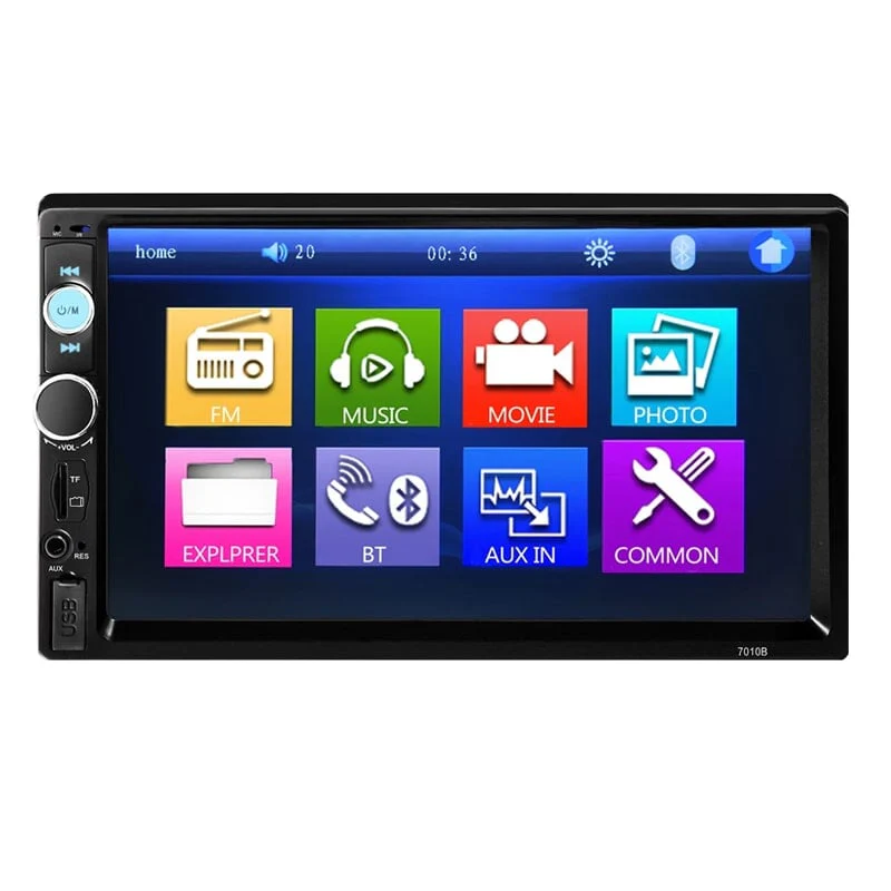 Bluetooth მაგნიტოფონი Touch ეკრანით და უკანა ხედვის კამერით Ultrasonic 7010B - Image 3