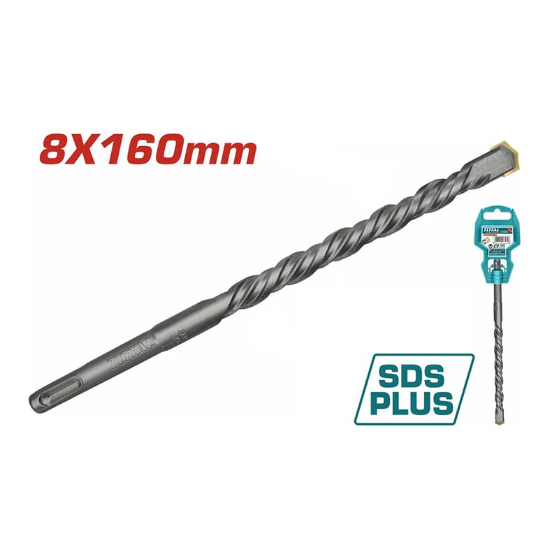 ბურღის პირი ბეტონისთვის 8x160მმ SDS-plus TOTAL TAC3106802