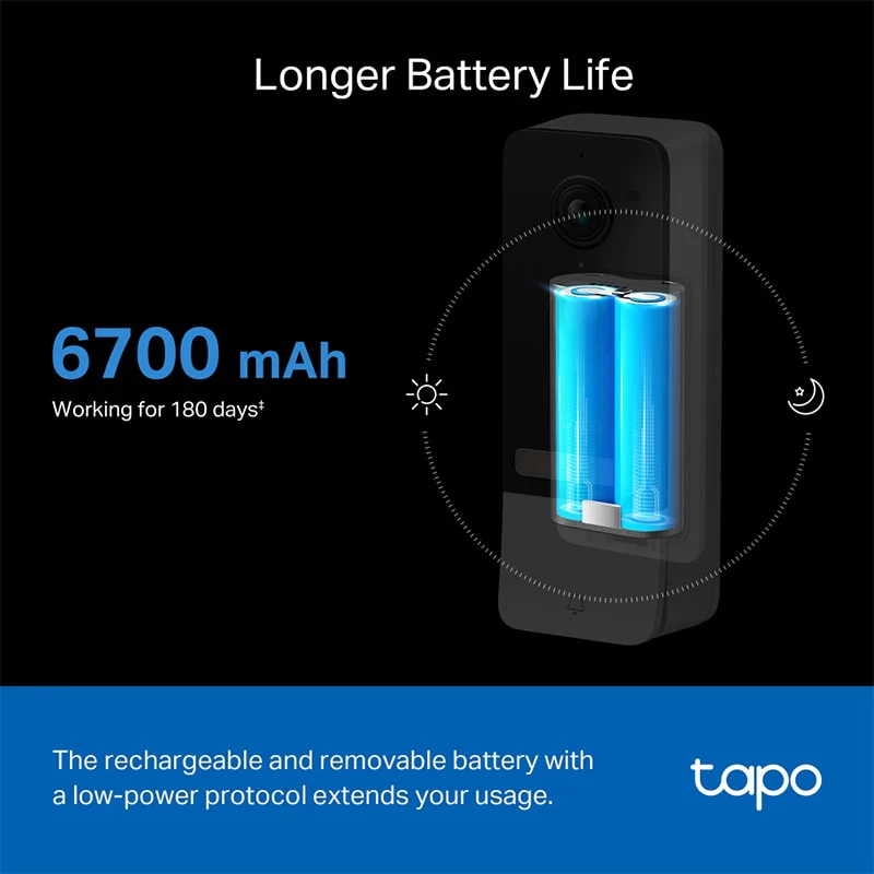 ჭკვიანი ვიდეო ზარის კომპლექტი Tp-Link Tapo D230S1 - Image 3