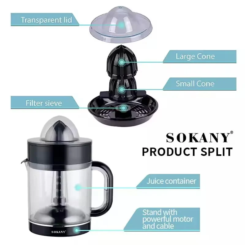 ციტრუსის ელექტრო საწური Sokany SK-CZ-626 - Image 3
