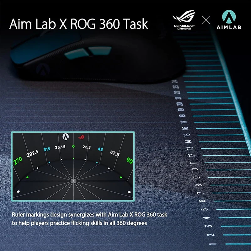 მაუსის პადი Asus ROG Hone Ace Aim Lab Edition 90MP0380-BPUA00 - Image 5