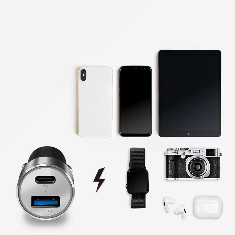 დამტენი: Logilink PA0252 USB Car Charger 1xUSB-C PD 1xUSB-A QC 36W - Image 3