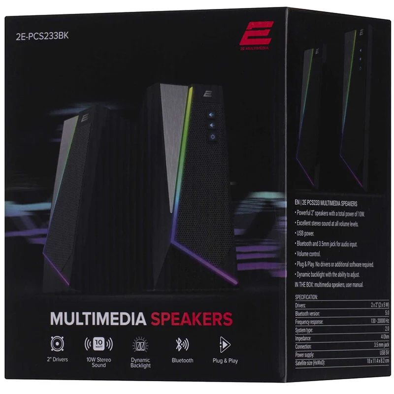 დინამიკი 2E-PCS233BK - Image 4