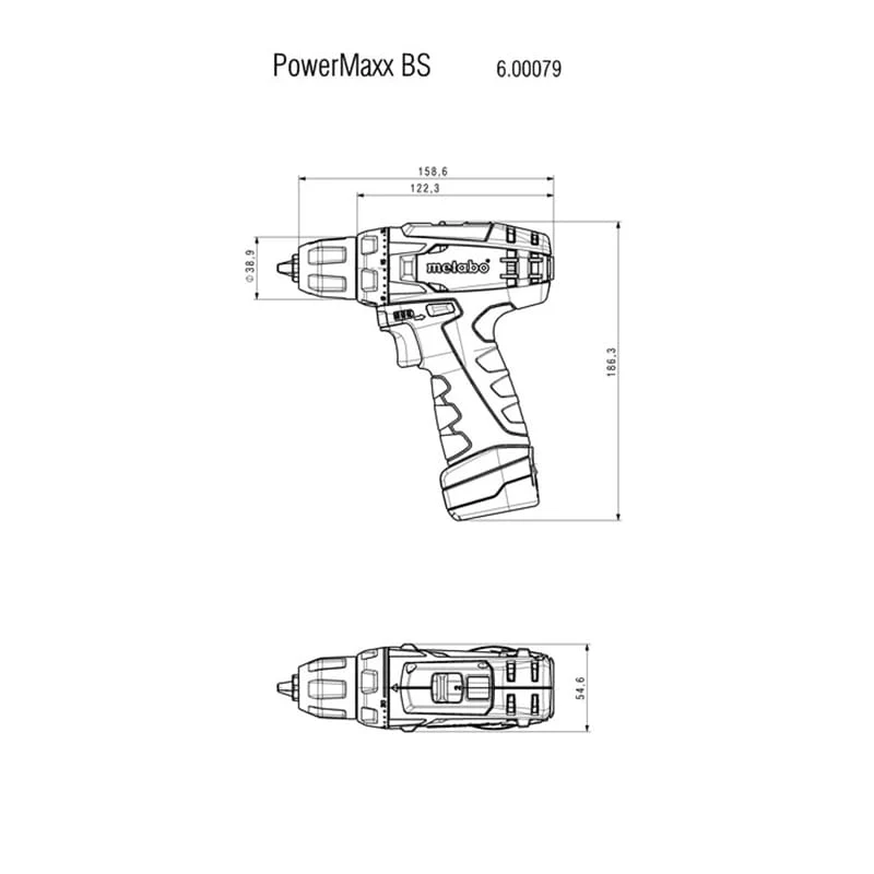 დრელი-სახრახნისი აკუმულატორით Metabo POWERMAXX BS 10.8V (600079550) - Image 4