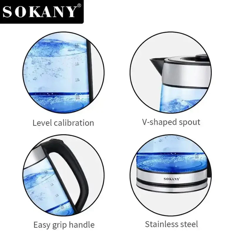 ელექტრო ჩაიდანი Sokany SK-SH-1070 - Image 4